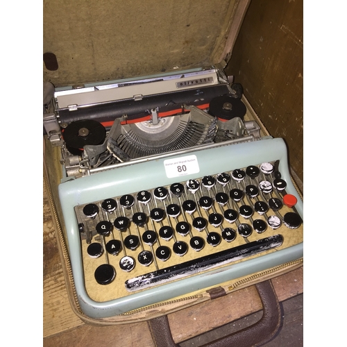 80 - An Olivetti vintage typewriter.