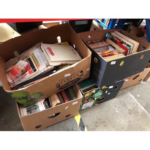 190 - 5 boxes of books