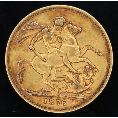 440 - Victoria Sydney Mint gold sovereign 1876 ONLY 10% BUYER'S PREMIUM ON THIS LOT, INCLUSIVE OF VAT, NOR... 