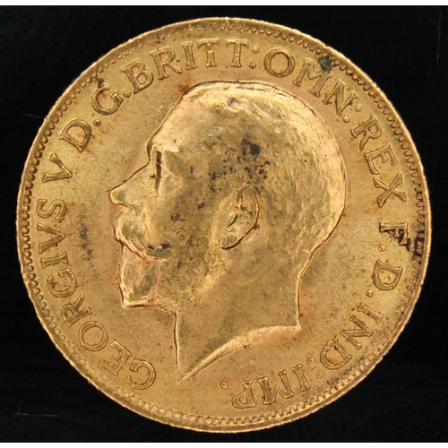 445 - George V gold sovereign 1913 ONLY 10% BUYER'S PREMIUM ON THIS LOT, INCLUSIVE OF VAT, NORMAL ONLINE B... 