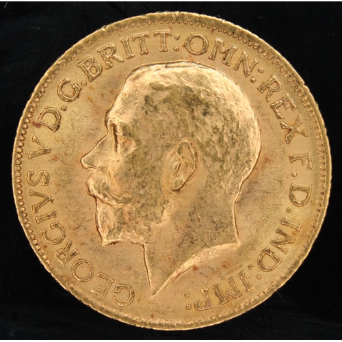 446 - George V gold sovereign 1914 ONLY 10% BUYER'S PREMIUM ON THIS LOT, INCLUSIVE OF VAT, NORMAL ONLINE B... 