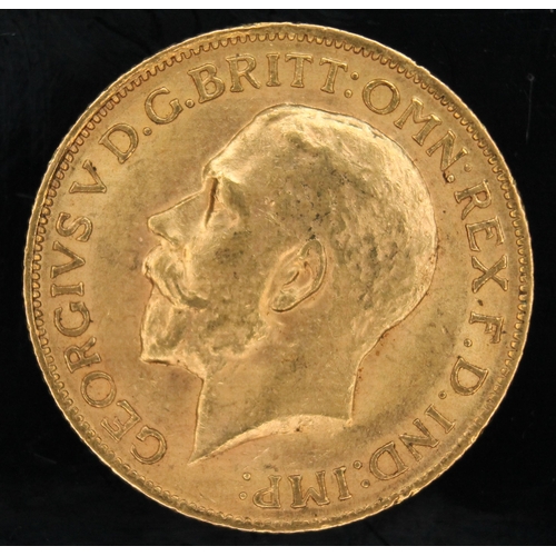 449 - George V gold sovereign 1913 ONLY 10% BUYER'S PREMIUM ON THIS LOT, INCLUSIVE OF VAT, NORMAL ONLINE B... 