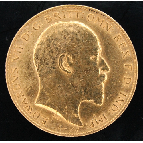 455 - Edward VII gold half sovereign 1910 ONLY 10% BUYER'S PREMIUM ON THIS LOT, INCLUSIVE OF VAT, NORMAL O... 