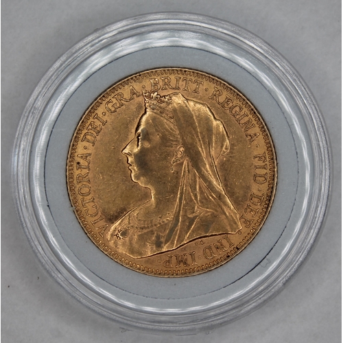 461 - Victoria gold sovereign 1900 ONLY 10% BUYER'S PREMIUM ON THIS LOT, INCLUSIVE OF VAT, NORMAL ONLINE B... 