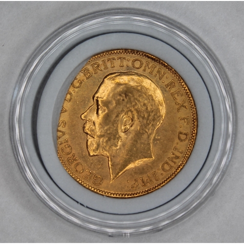 464 - George V gold sovereign 1913 ONLY 10% BUYER'S PREMIUM ON THIS LOT, INCLUSIVE OF VAT, NORMAL ONLINE B... 