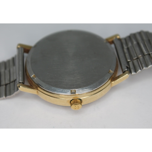 78 - A vintage 1972 Omega Electronic f300Hz De Ville Chronometer 198.0032 gold plated wristwatch with sig... 