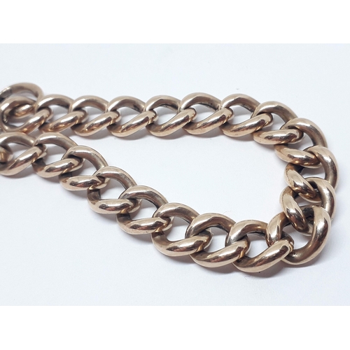 239 - A link bracelet, the heart shaped lock hallmarked 9ct gold, the end link marked '9c', length 16cm, w... 