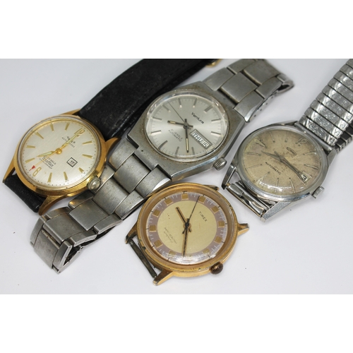 116 - Four vintage automatic wristwatches comprising a stainless steel Ventura 21 jewel day date on Oyster... 