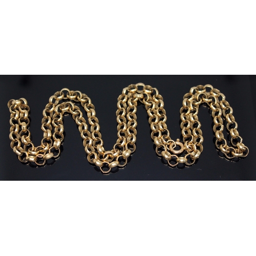 162 - A hallmarked 9ct gold guard chain, wt. 20.81g, length 60cm.