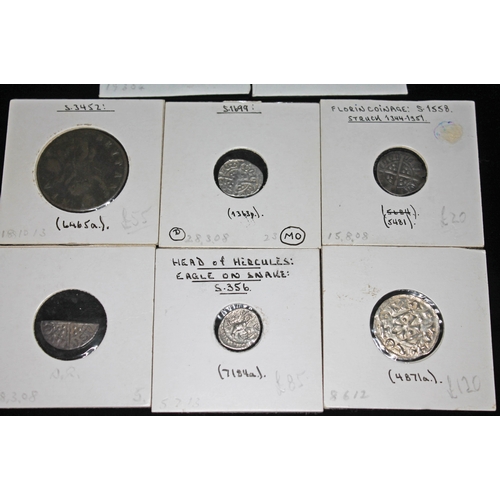 318 - A group of eight various coins to include 1 x Richard of Normandy denier, 1 x Celtic Britain epatvcc... 