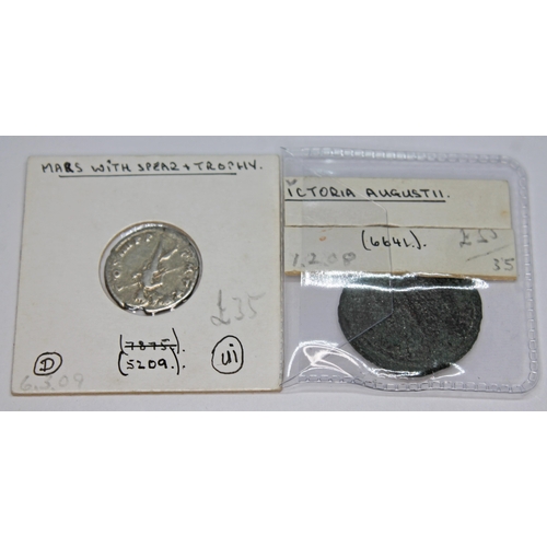 349 - A group of thirteen ancient Roman coins to include 1 x Titus 79-81 A.D denarius struck 76 A.D as Cae... 