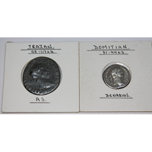 349 - A group of thirteen ancient Roman coins to include 1 x Titus 79-81 A.D denarius struck 76 A.D as Cae... 