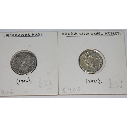 349 - A group of thirteen ancient Roman coins to include 1 x Titus 79-81 A.D denarius struck 76 A.D as Cae... 