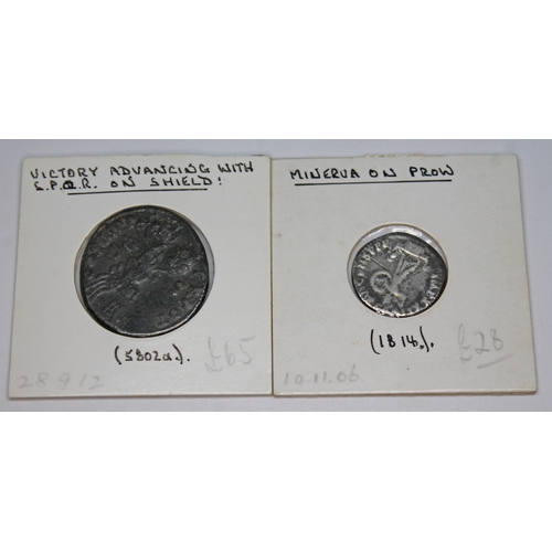 349 - A group of thirteen ancient Roman coins to include 1 x Titus 79-81 A.D denarius struck 76 A.D as Cae... 