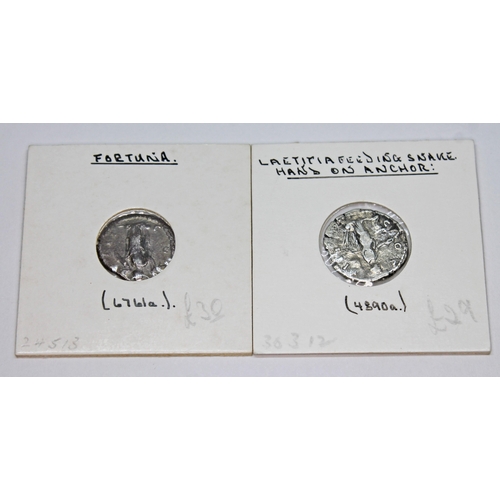 353 - A group of twelve ancient Roman coins Antoninus Pius 138-161 A.D denarius to include 1 x Pax, 1 x Mo... 