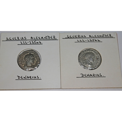 363 - A group of thirteen ancient Roman coins Severus Alexander 222-235 A.D to include 1 x AE 28 of Nicopo... 