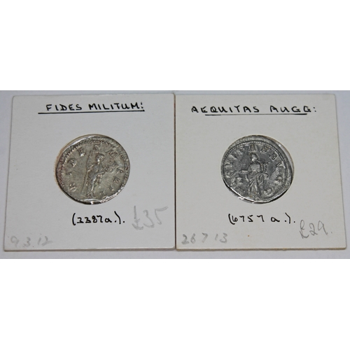 367 - A group of fourteen ancient Roman coins to include Philip I 244-249 A.D 1 x AE 30 of Zeugma in Syria... 