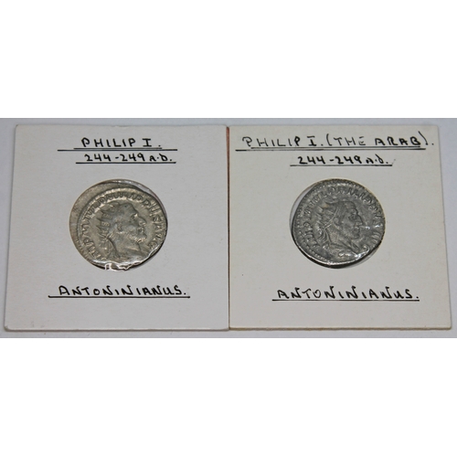 367 - A group of fourteen ancient Roman coins to include Philip I 244-249 A.D 1 x AE 30 of Zeugma in Syria... 