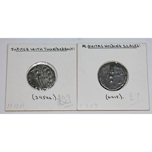 369 - A group of twenty ancient Roman coins to include 2 x Valerian I 253-260 A.D antoninianus (1 x of Col... 