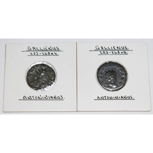 369 - A group of twenty ancient Roman coins to include 2 x Valerian I 253-260 A.D antoninianus (1 x of Col... 