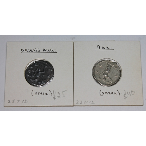 369 - A group of twenty ancient Roman coins to include 2 x Valerian I 253-260 A.D antoninianus (1 x of Col... 