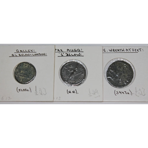 372 - A group of nineteen ancient Roman coins to include Maximianus 286-310 A.D 3 x Follis (1 x of Treviri... 