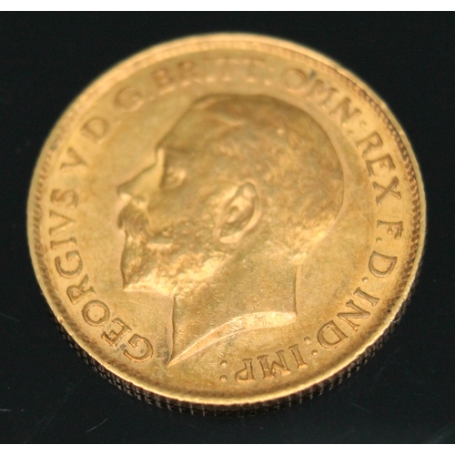 92 - George V half sovereign 1911 with certificate ONLY 10% BUYER'S PREMIUM (INCLUSIVE OF VAT) NORMAL ONL... 