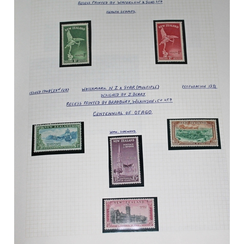 318 - New Zealand mint stamp collection, one Stanley Gibbons Tower stamp album, 1920 to 1974, Victory issu... 