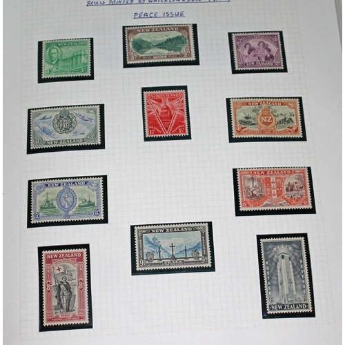 318 - New Zealand mint stamp collection, one Stanley Gibbons Tower stamp album, 1920 to 1974, Victory issu... 