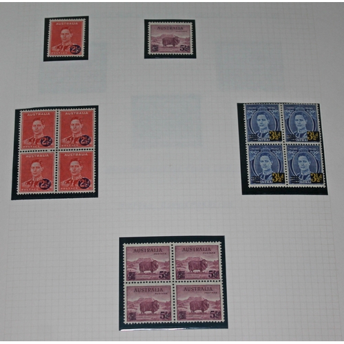 319 - Australia mint stamp collection, one Stanley Gibbons Tower stamp album, 1936 to 1973, Imperial Force... 