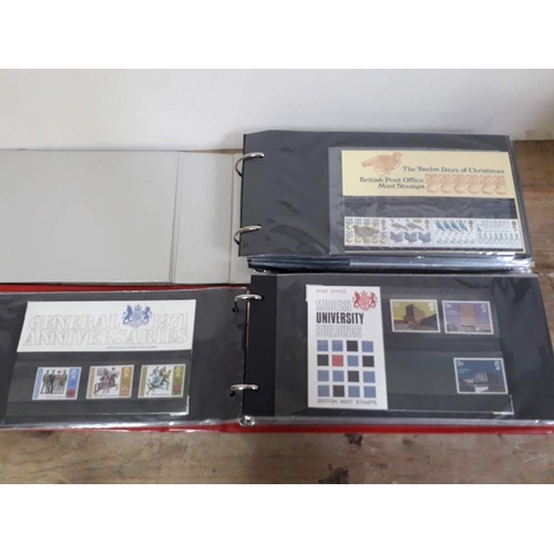 321 - GB British Post Office mint stamp packs, 4 albums, circa 1970s, some high value, collectors packs, a... 