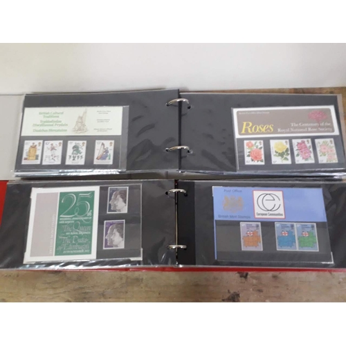 321 - GB British Post Office mint stamp packs, 4 albums, circa 1970s, some high value, collectors packs, a... 