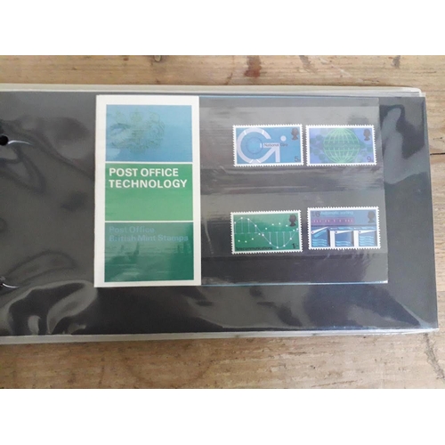 321 - GB British Post Office mint stamp packs, 4 albums, circa 1970s, some high value, collectors packs, a... 