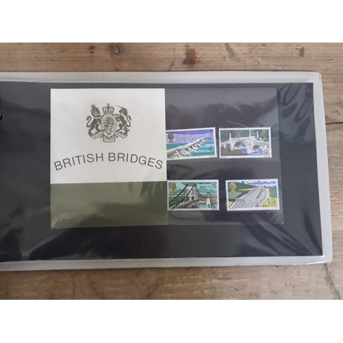 321 - GB British Post Office mint stamp packs, 4 albums, circa 1970s, some high value, collectors packs, a... 