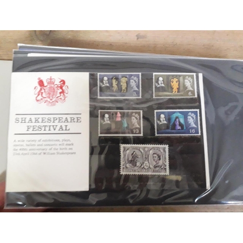 321 - GB British Post Office mint stamp packs, 4 albums, circa 1970s, some high value, collectors packs, a... 