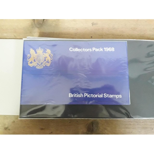 321 - GB British Post Office mint stamp packs, 4 albums, circa 1970s, some high value, collectors packs, a... 