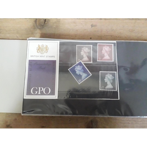 321 - GB British Post Office mint stamp packs, 4 albums, circa 1970s, some high value, collectors packs, a... 