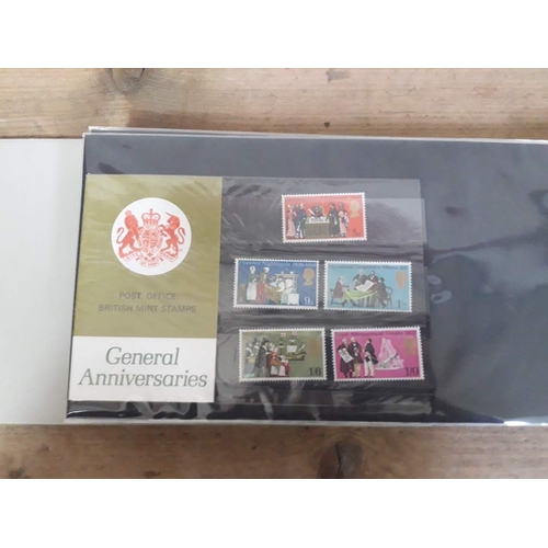 321 - GB British Post Office mint stamp packs, 4 albums, circa 1970s, some high value, collectors packs, a... 