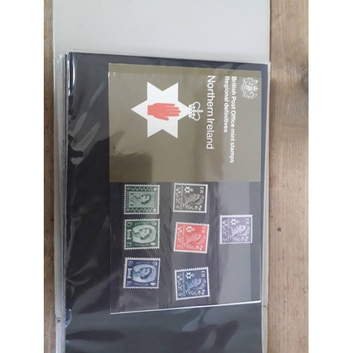 321 - GB British Post Office mint stamp packs, 4 albums, circa 1970s, some high value, collectors packs, a... 