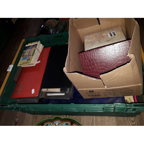 366 - A box containing a large collection of various old postcards etc.