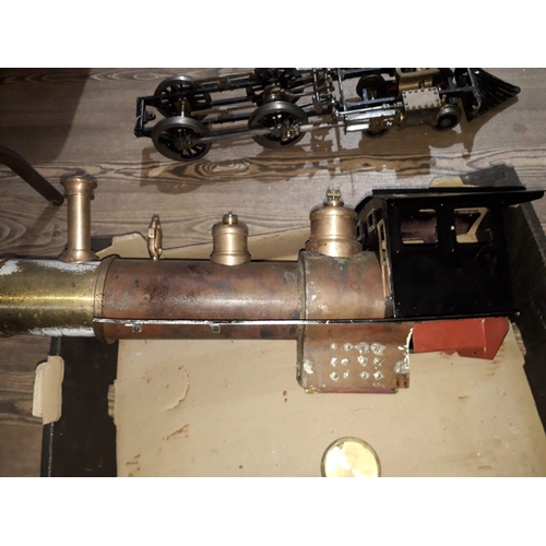 368 - A part built live steam locomotive 'Virginia' with plans and parts to complete.