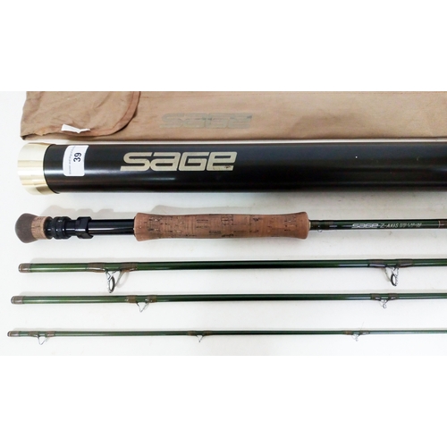 A Sage Z-Axis 10'0 four piece fly fishing rod, model Z-AXIS 8100