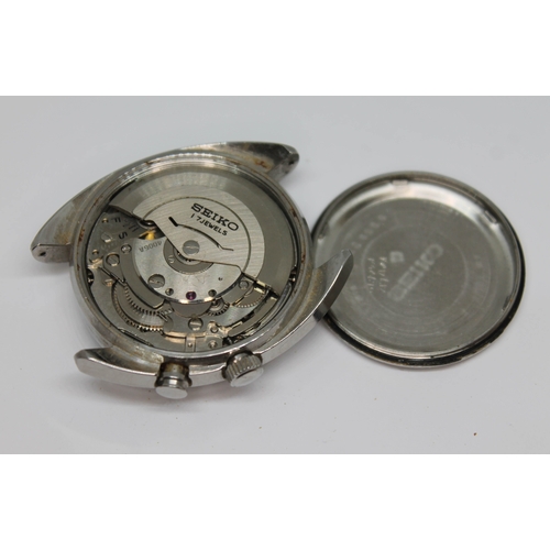 107 - A Seiko Bell-Matic, circa 1971, ref. 4006-7001, automatic 17 jewel movement, signed steel dial with ... 