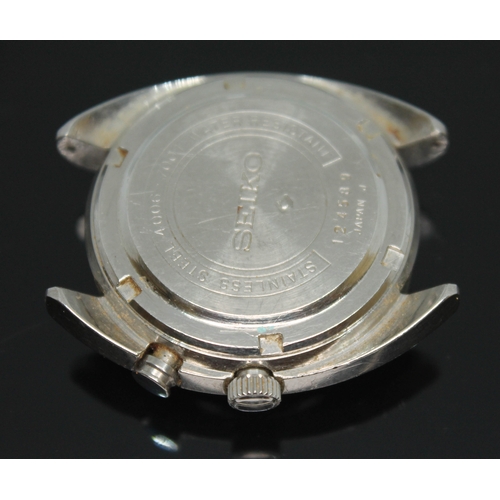 107 - A Seiko Bell-Matic, circa 1971, ref. 4006-7001, automatic 17 jewel movement, signed steel dial with ... 