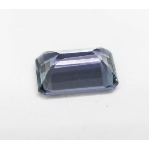 169 - A loose octagon cut pale greenish violet blue tanzanite weighing 1 carat (0.20g).