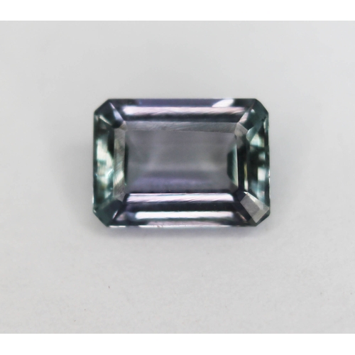 169 - A loose octagon cut pale greenish violet blue tanzanite weighing 1 carat (0.20g).