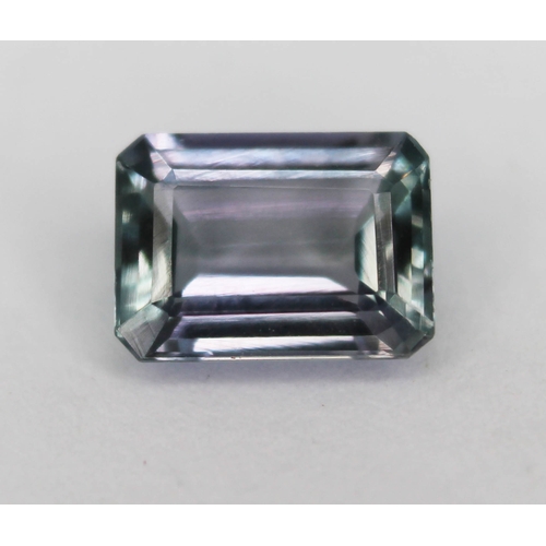 169 - A loose octagon cut pale greenish violet blue tanzanite weighing 1 carat (0.20g).