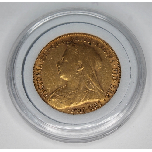 257 - Victorian 1900 sovereign, 10% buyer's premium (inclusive of VAT), normal online bidding fees apply.