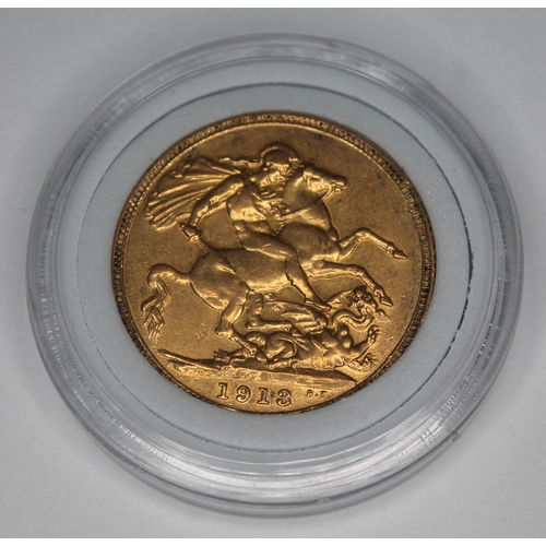 260 - Edward VII 1913 sovereign, 10% buyer's premium (inclusive of VAT), normal online bidding fees apply.