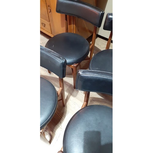 86G - A set of four G-Plan chairs designed by VB Wilkins. Condition- chair frames are in good solid condit... 